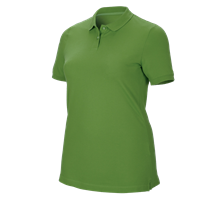 e.s. Piqué-Polo cotton stretch, Damen, plus fit