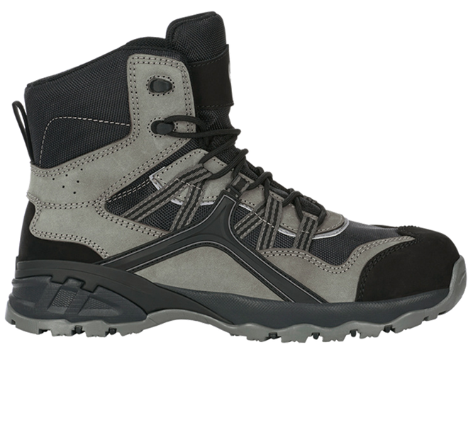 Hauptansicht, S1, e.s. S1 Sicherheitsschuhe Pallas mid, zement/schwarz