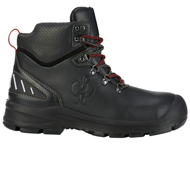 Hauptansicht, Schuhe, S3 Sicherheitsschuhe e.s. Umbriel II mid, schwarz/straussrot