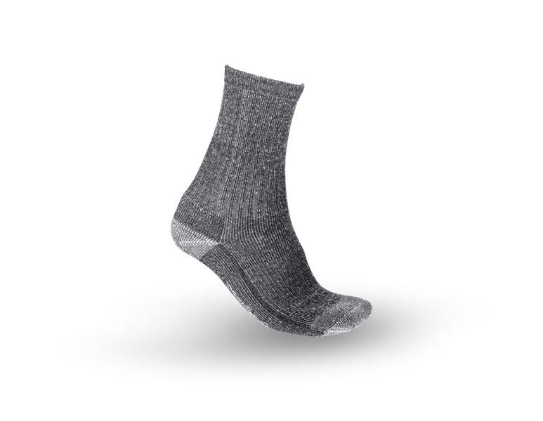 Hauptansicht, Socken | Strümpfe, e.s.Merinosocken Nature warm/high, titan melange