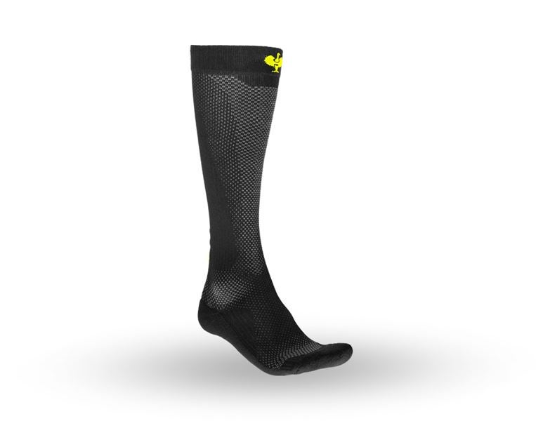 Hauptansicht, Socken | Strümpfe, e.s. Allseason Socken Function light/x-high, schwarz/warngelb