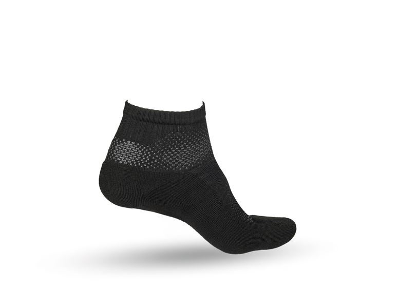 Hauptansicht, Funktionssocken, e.s. Allseason Socken Function light/low, schwarz/straussrot