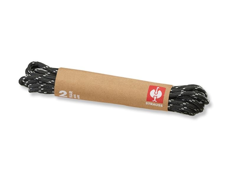Hauptansicht, Zubehör, e.s. Schnürsenkel 2-farbig, 2er Pack, schwarz/grau