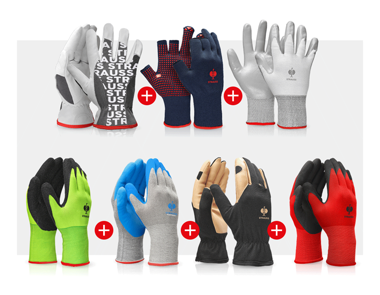 Hauptansicht, Handschuhe, Handschuh TEST-SET Montage
