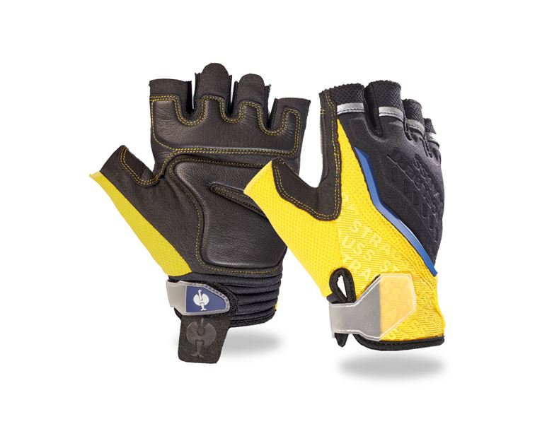 Hauptansicht, Handschuhe, e.s. Mechaniker-Handschuhe Sonic, gelb/schwarz