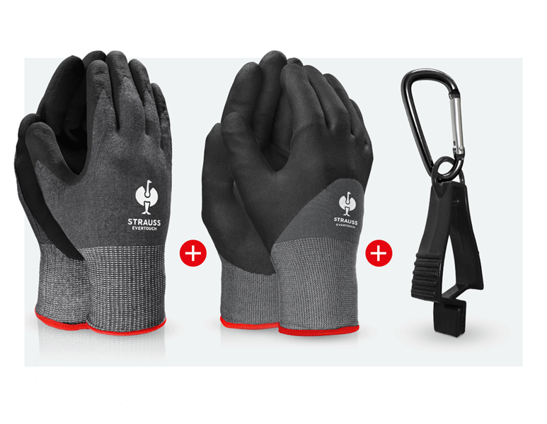 Hauptansicht, Neuheiten, e.s. Nitril-Handschuhe evertouch Kälteschutz-Set