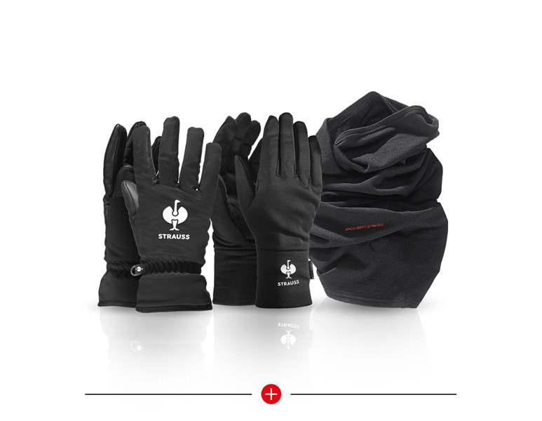 Hauptansicht, SALE, Winterhandschuh Spar-Set, schwarz