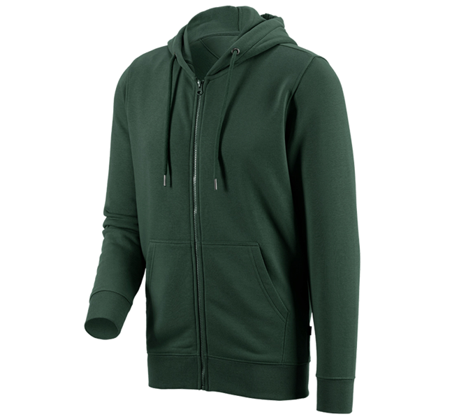 Hauptansicht, Galabau / Forst- und Landwirtschaft, e.s. Hoody-Sweatjacke poly cotton, grün