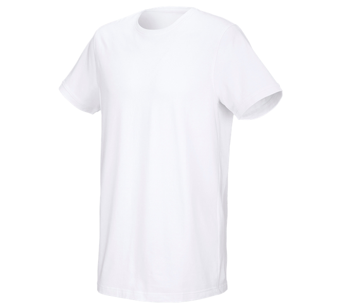 Hauptansicht, Medical, e.s. T-Shirt cotton stretch, long fit, weiß