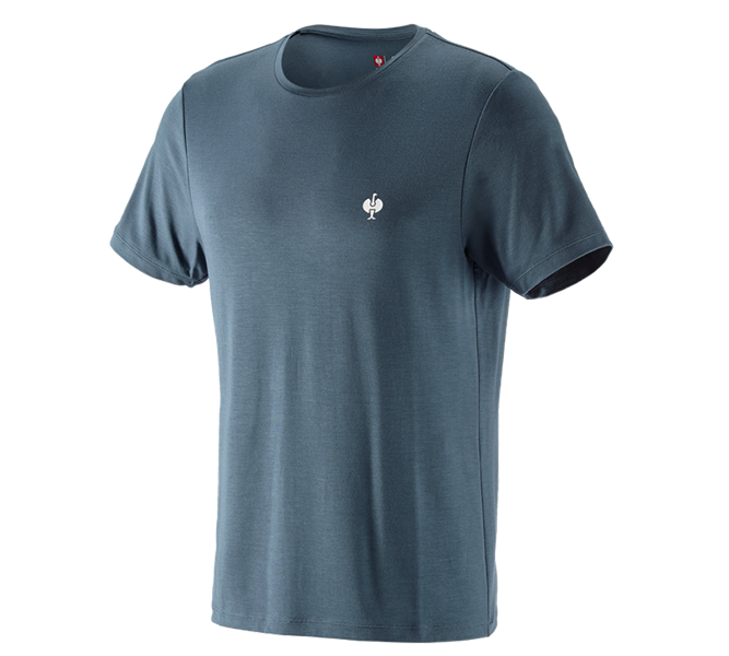 Hauptansicht, T-Shirts, Modal-Shirt e.s. ventura vintage, eisenblau