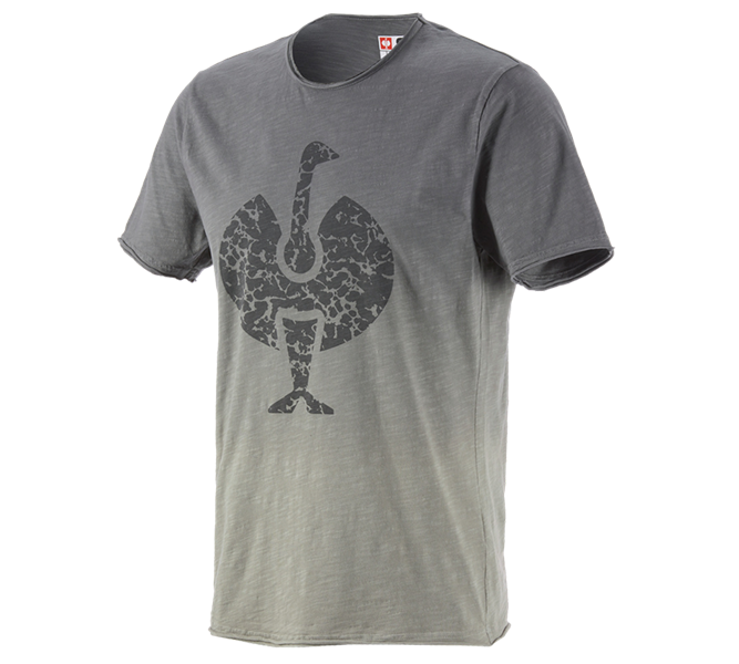 Hauptansicht, T-Shirts, e.s. T-Shirt workwear ostrich, granit vintage