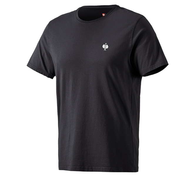 Hauptansicht, T-Shirts, T-Shirt e.s.motion ten pure, oxidschwarz vintage