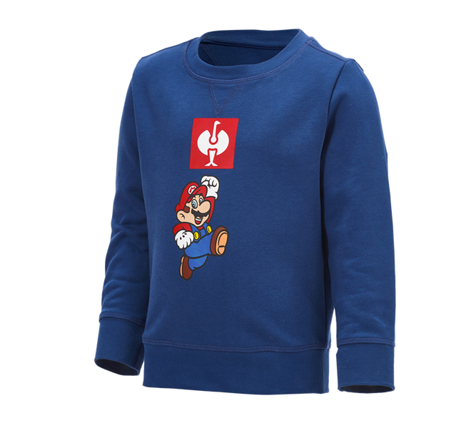 Hauptansicht, SALE, Super Mario Sweatshirt, Kinder, alkaliblau