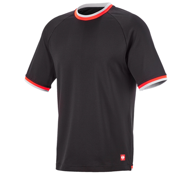 Hauptansicht, T-Shirts, Funktions T-Shirt e.s.ambition, schwarz/warnrot