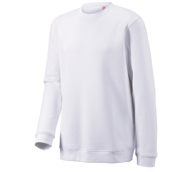 Hauptansicht, Medical, e.s. Sweatshirt poly cotton, long fit, weiß