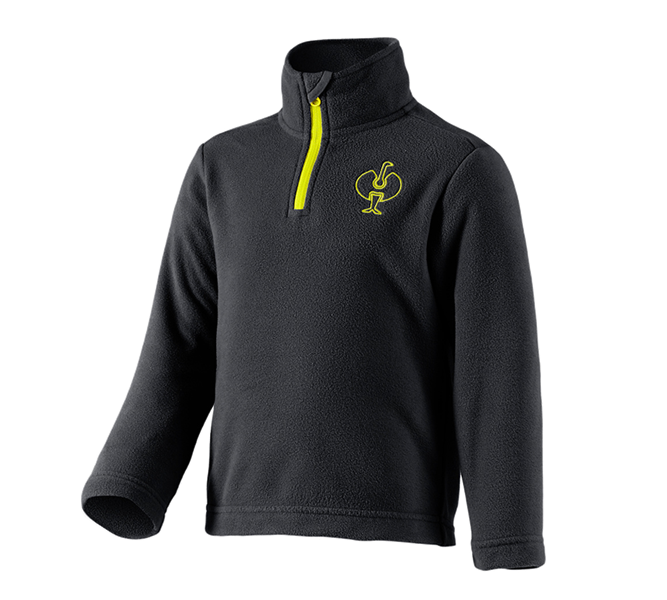 Hauptansicht, Für die Kleinen, Fleecetroyer e.s.trail, Kinder, schwarz/acidgelb