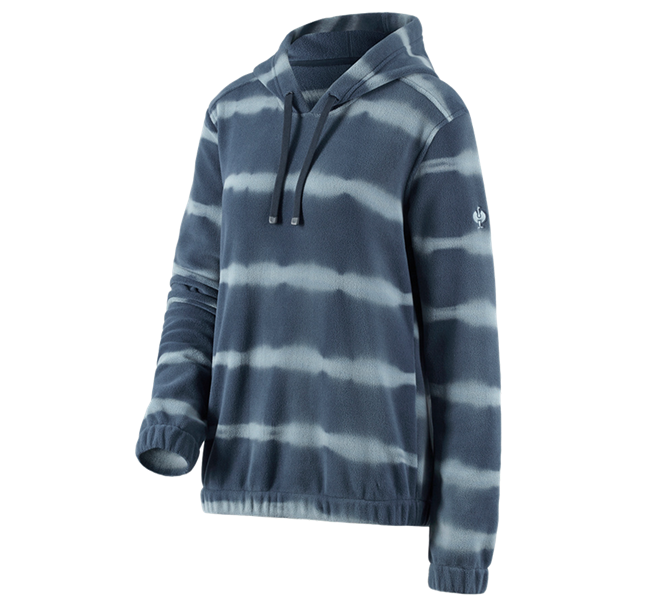 Hauptansicht, SALE, Fleece Hoody tie-dye e.s.motion ten, Damen, schieferblau/rauchblau