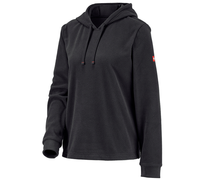 Hauptansicht, SALE, e.s. Fleece Hoody, Damen, schwarz