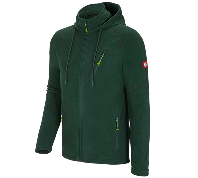 Hauptansicht, Galabau / Forst- und Landwirtschaft, Kapuzen Fleece Jacke e.s.motion 2020, grün
