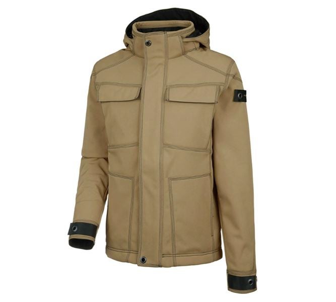 Hauptansicht, Schreiner / Tischler, Winter Softshelljacke e.s.roughtough, walnuss