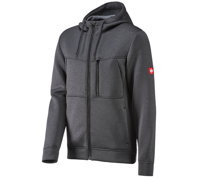 Hauptansicht, Fleecejacken | Strickjacken, Kapuzenjacke climafoam e.s.dynashield, graphit melange