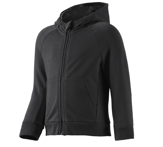 Hauptansicht, Shirts & Co., e.s. Hoody-Sweatjacke cotton stretch, Kinder, schwarz
