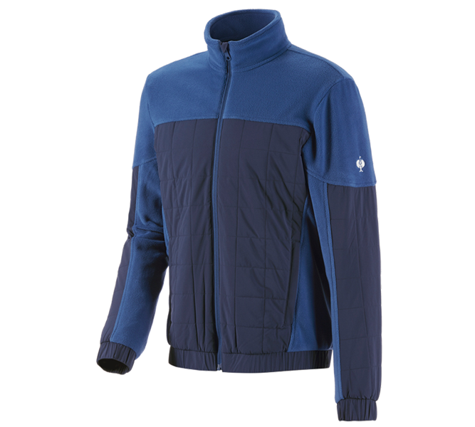 Hauptansicht, Fleecejacken | Strickjacken, Hybrid Fleecejacke e.s.concrete, alkaliblau/tiefblau