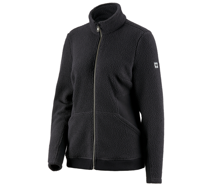 Hauptansicht, e.s.vintage, Faserpelz Jacke e.s.vintage, Damen, schwarz
