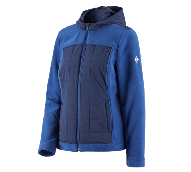 Hauptansicht, Medical, Hybrid Kapuzenfleecejacke e.s.concrete, Damen, alkaliblau/tiefblau