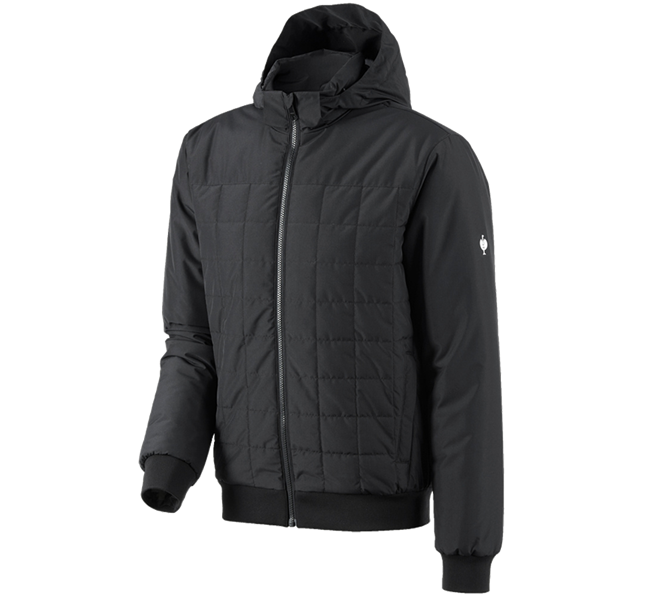 Hauptansicht, e.s.concrete, Kapuzen-Pilotenjacke e.s.concrete, schwarz