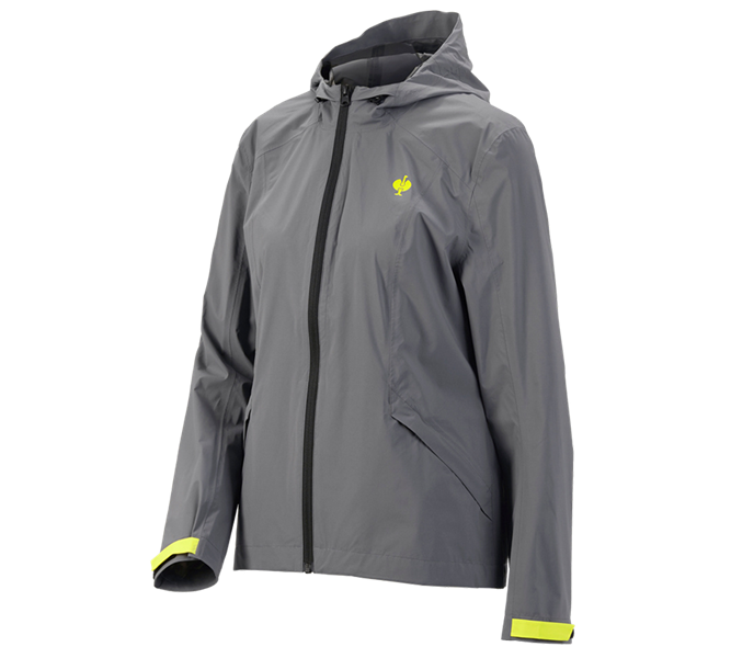 Hauptansicht, SALE, Windbreaker light-pack e.s.trail, Damen, basaltgrau/acidgelb
