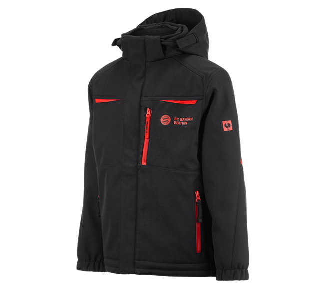 Hauptansicht, Jacken, FCB Jacket Kids, black/straussred