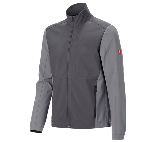 Hauptansicht, e.s.trail, Softshelljacke e.s.trail pure, carbongrau/basaltgrau