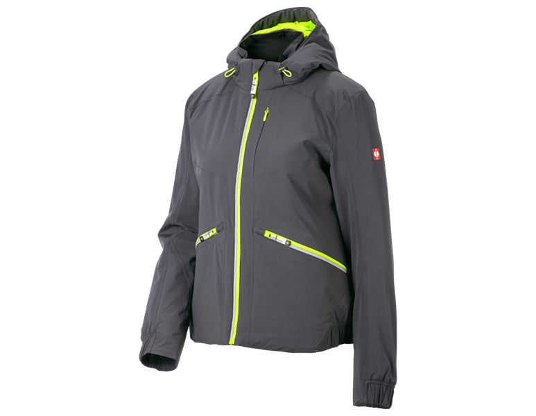 Hauptansicht, Neuheiten, Winterjacke e.s.ambition, Damen, anthrazit/warngelb