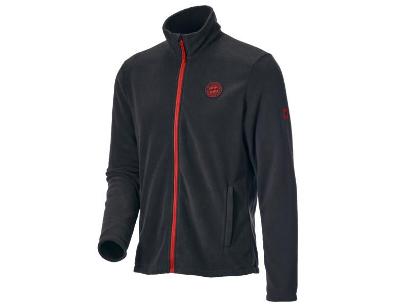 Hauptansicht, Große Geschenke, FCB FLEECE JACKET, black/straussred