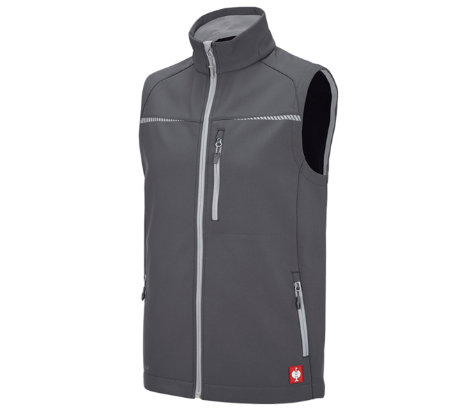 Hauptansicht, Westen, Softshell Weste e.s.motion 2020, anthrazit/platin