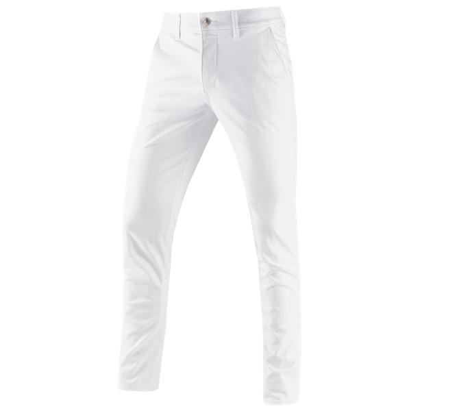 Hauptansicht, Medical-Hosen, e.s. 5-Pocket-Berufshose Chino, weiß