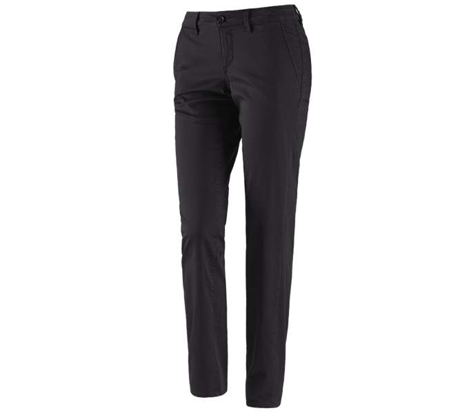 Hauptansicht, Gastro, e.s. Damen 5-Pocket-Berufshose Chino, schwarz