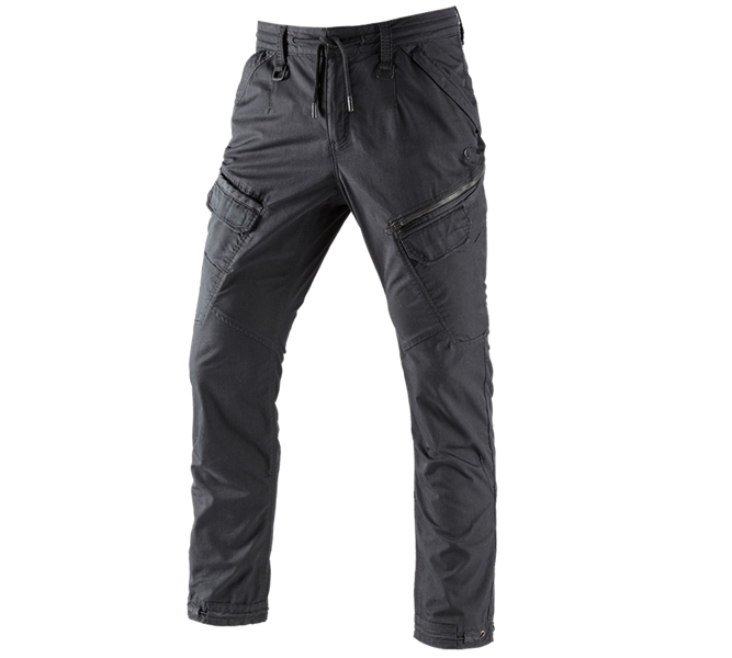Hauptansicht, Bundhosen, Cargohose e.s. ventura vintage, schwarz