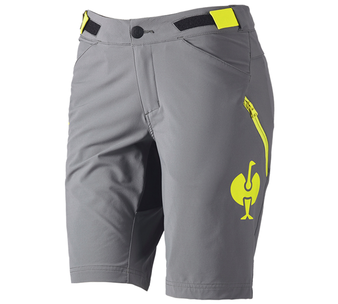 Hauptansicht, SALE, Funktions Short e.s.trail, Damen, basaltgrau/acidgelb