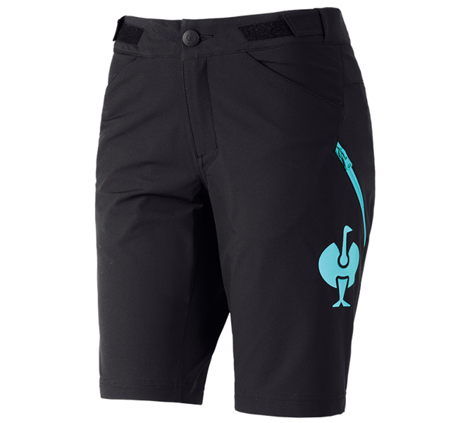 Hauptansicht, e.s.trail, Funktions Short e.s.trail, Damen, schwarz/lapistürkis