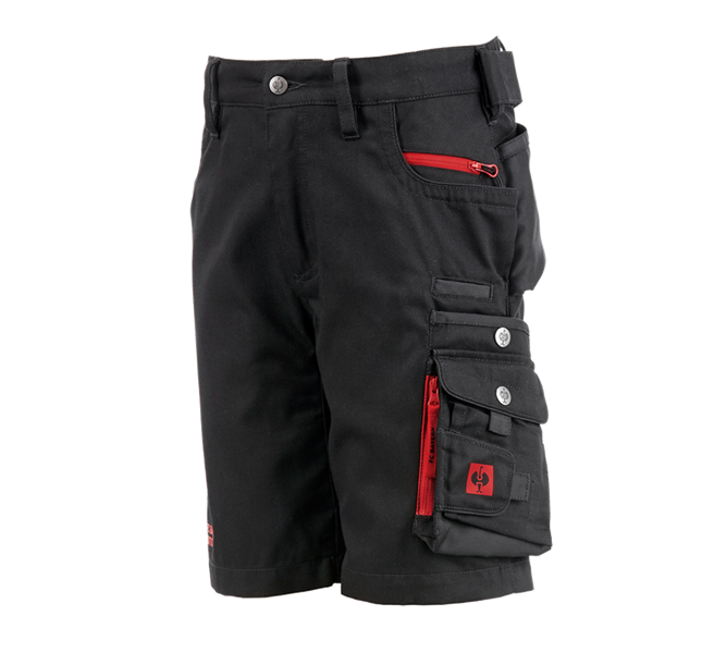 Hauptansicht, Kollaborationen, FCB Shorts Kids, black/straussred