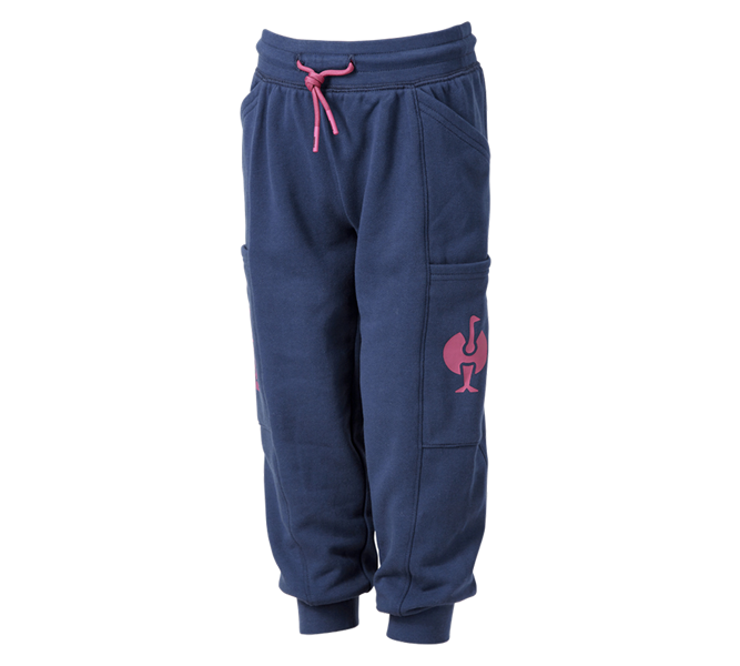 Hauptansicht, Neuheiten, Sweat Pants light e.s.trail, Kinder, tiefblau/tarapink