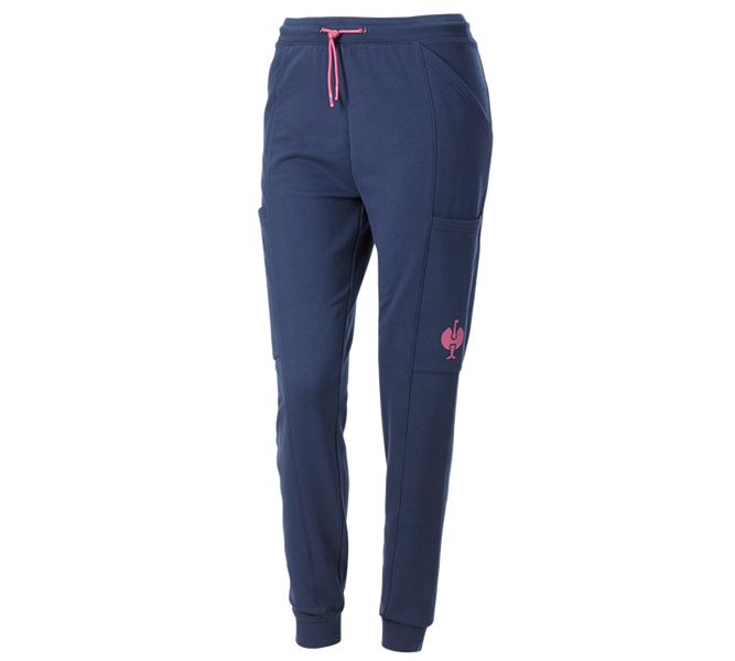 Hauptansicht, Neuheiten, Sweat Pants light e.s.trail, Damen, tiefblau/tarapink