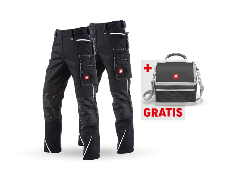 Hauptansicht, Bekleidung, SET: Bundhose + Winter Bundhose e.s.motion 2020, schwarz/platin