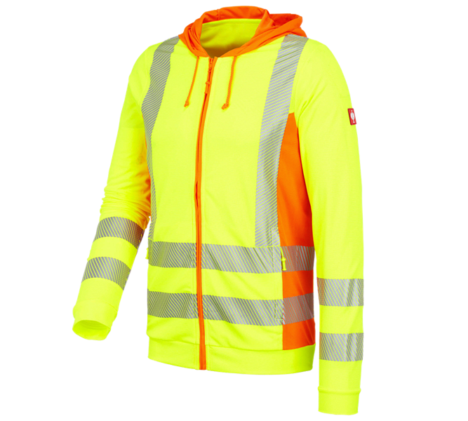 Hauptansicht, e.s.motion 2020, Warnschutz Funktions Kapuzen-Jacke e.s.motion 2020, warngelb/warnorange