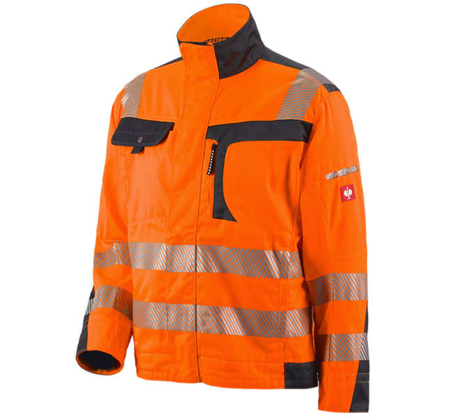 Hauptansicht, Warnschutzkleidung, Warnschutz-Jacke e.s.motion, warnorange/anthrazit