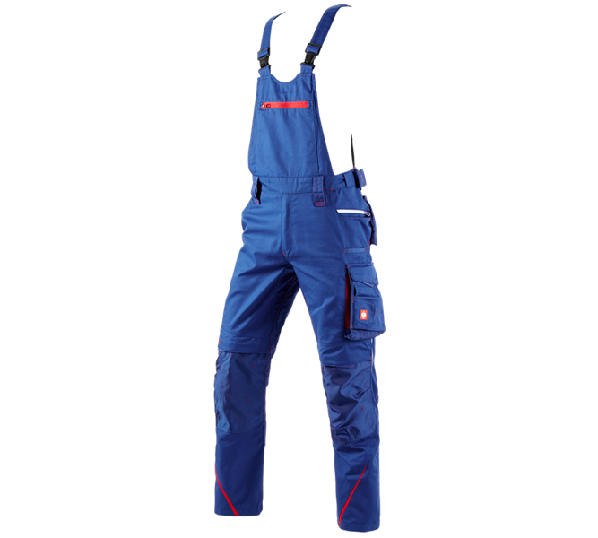 Hauptansicht, Installateur / Klempner, Latzhose e.s.motion 2020, kornblau/feuerrot
