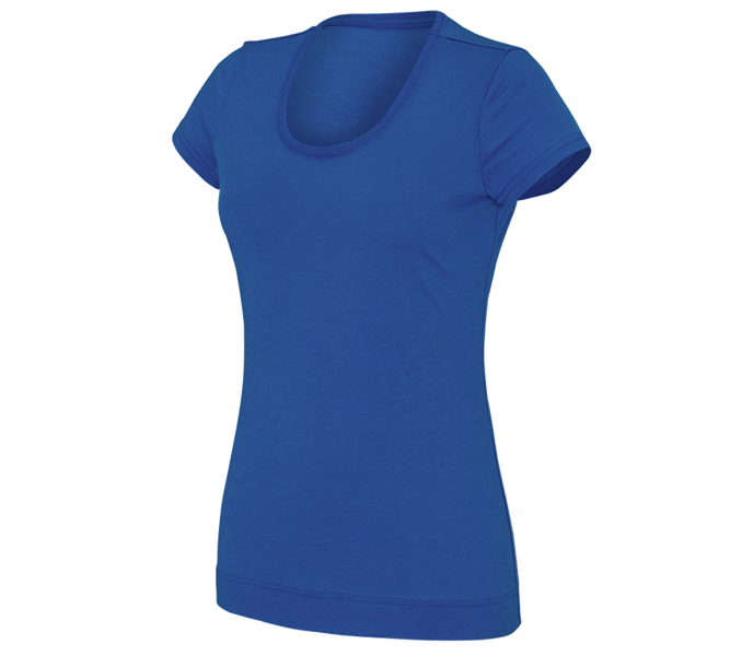 Hauptansicht, Medical, e.s. T-Shirt Merino light, Damen, enzianblau