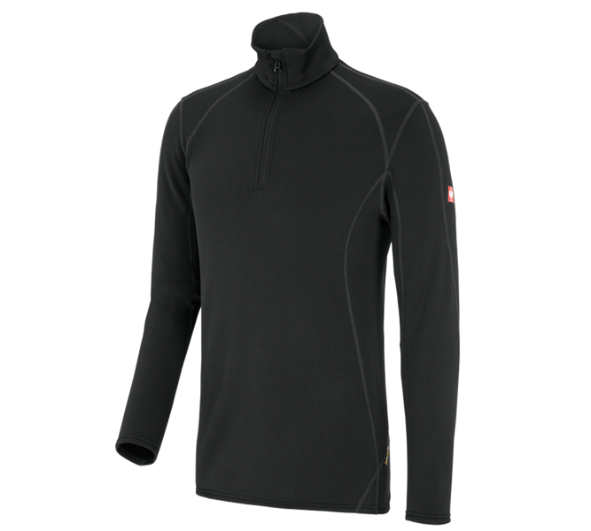 Hauptansicht, Herren, e.s. Funktions-Troyer thermo stretch - x-warm, schwarz